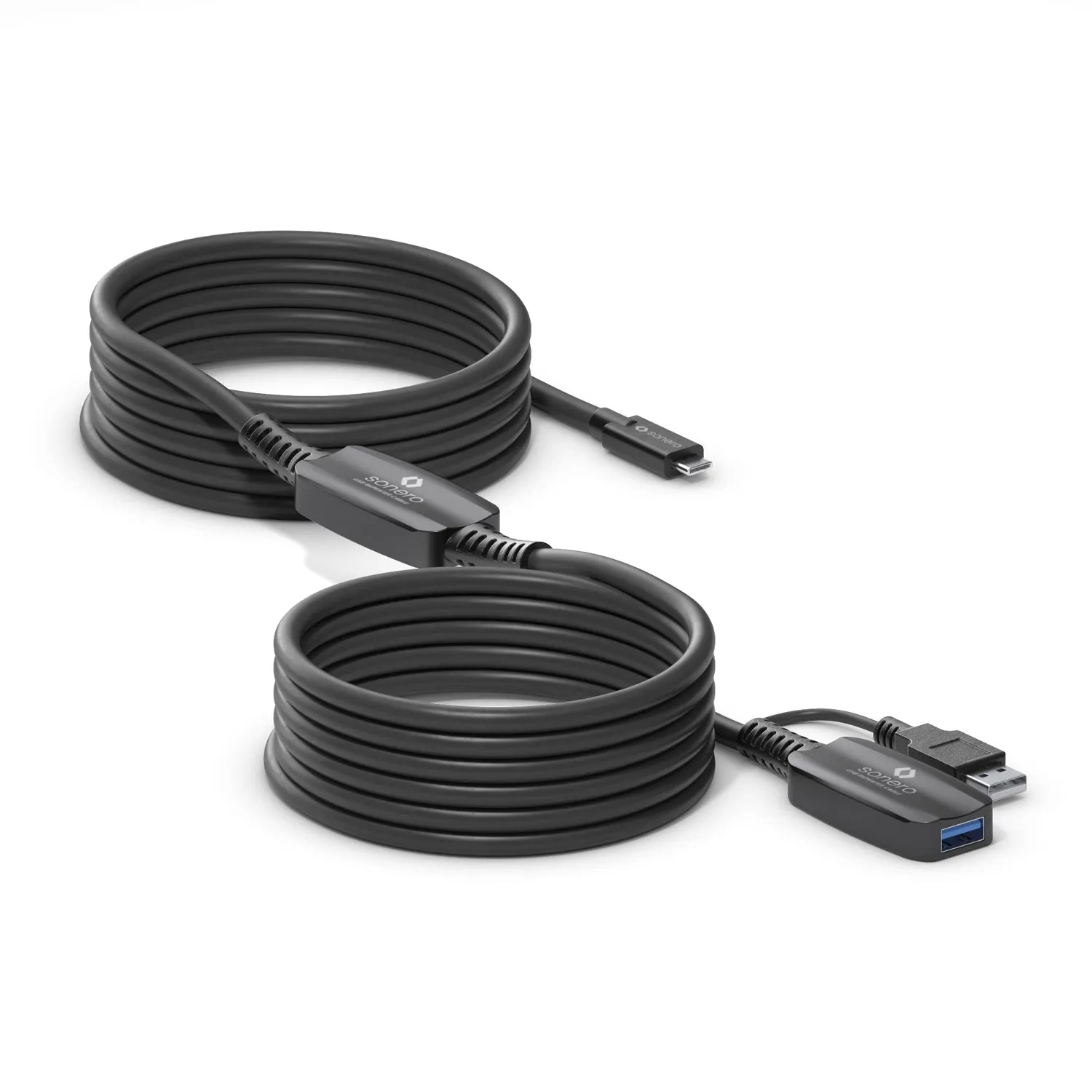 Sonero S-XU3020-100 USB-Verlängerung 10 m aktiv schwarz