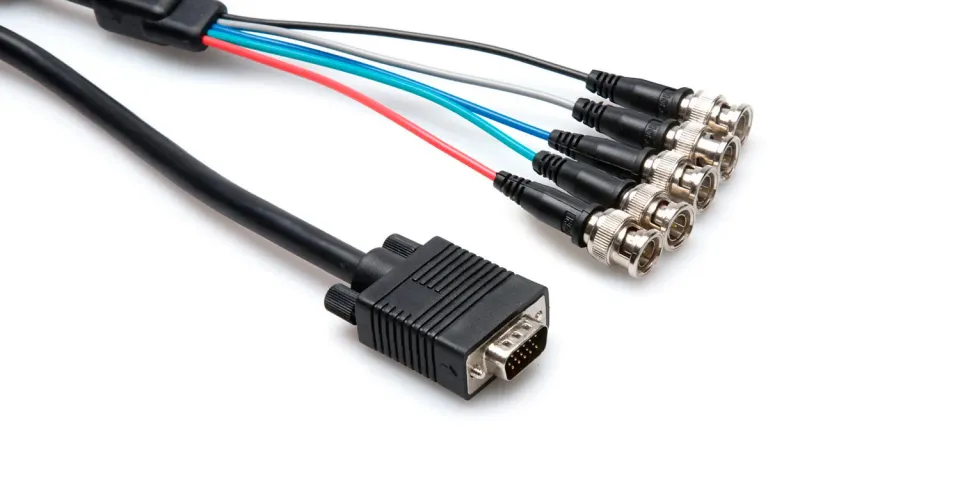 Hosa RGB-500 VGA-Breakout-Kabel 5x BNC