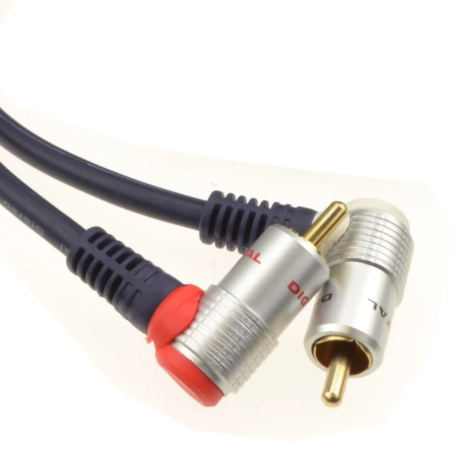 Kenable OFC Cinch Kabel gewinkelt 1,5m Stereo