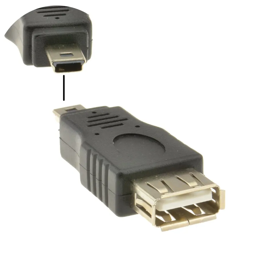 kenable USB Adapter A-Buchse auf Mini-USB-Stecker 2.0