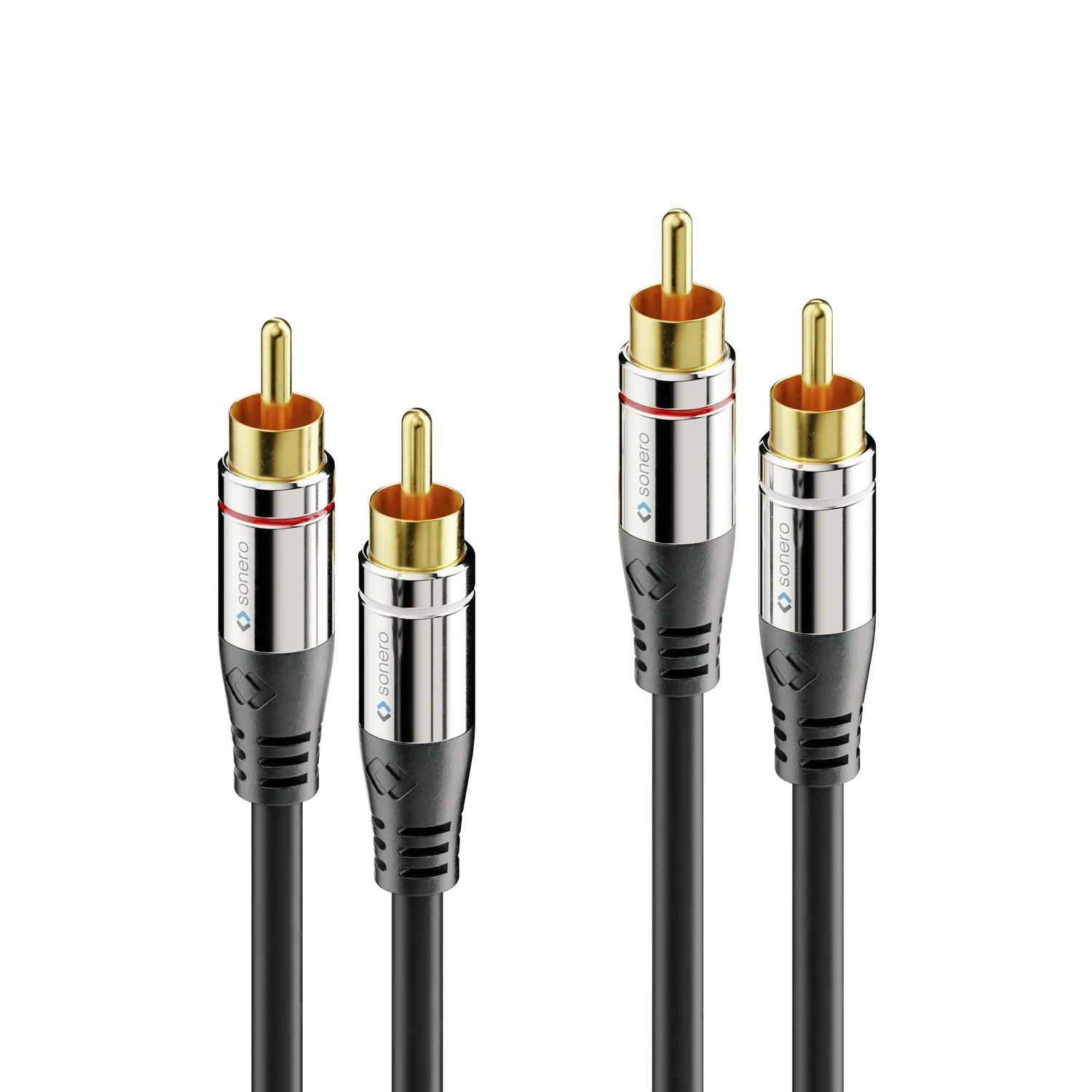 Sonero Premium S-AC700-020 Cinchkabel 2 m schwarz Stereo