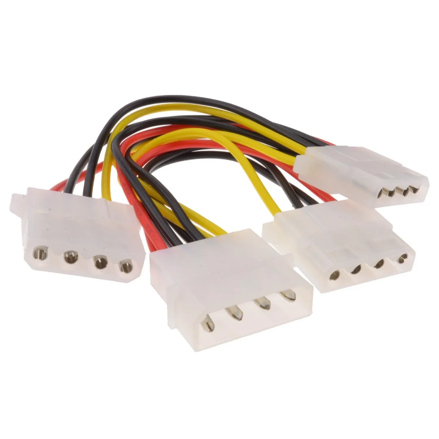Kenable Molex Stromkabel Y-Adapter 15cm 2-fach