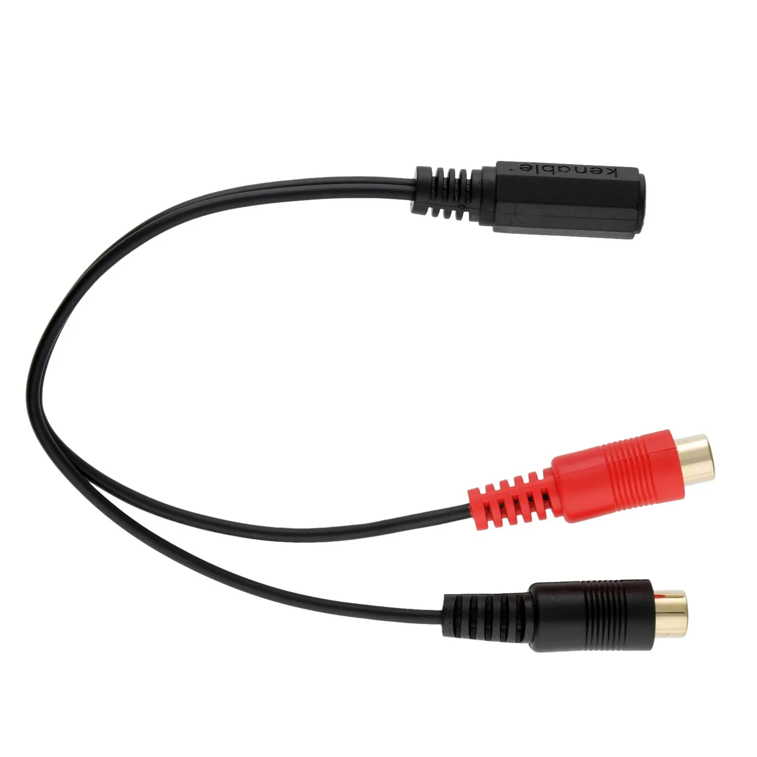 Kenable Klinke Cinch Adapter 3,5mm auf 2x RCA kurz