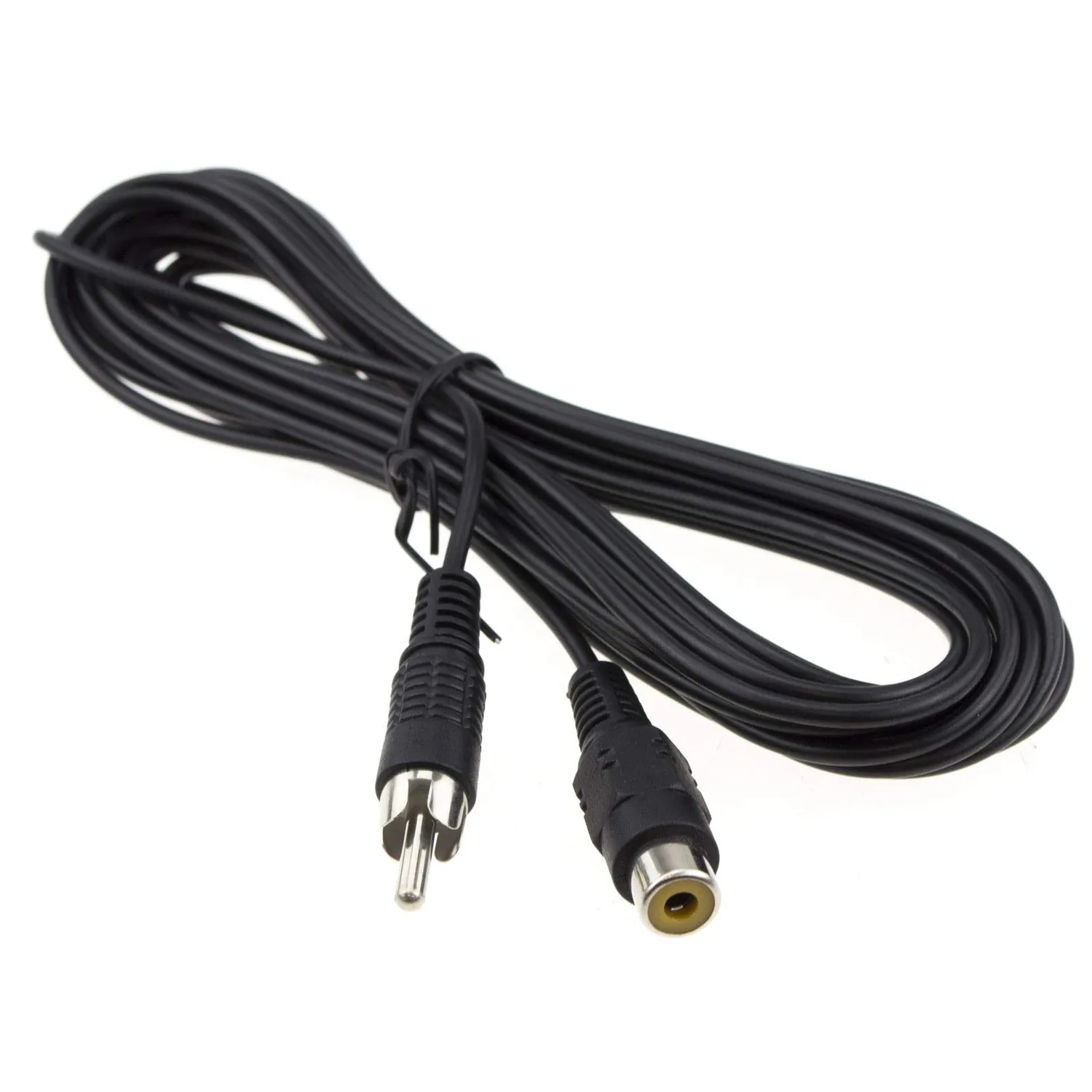 Kenable Mono Cinch-Verlängerung 5m schwarz HiFi