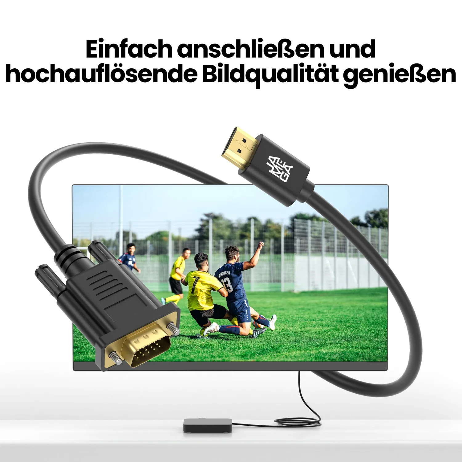 JAMEGA HDMI zu VGA Kabel 1,5m 1080p