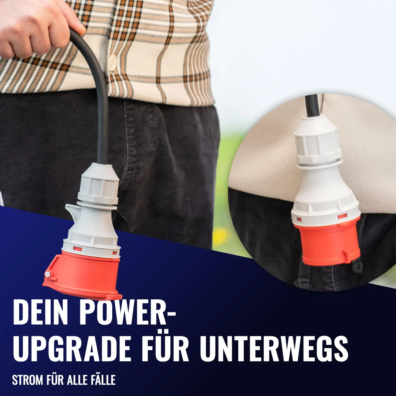Poppstar Starkstrom Verlängerungskabel 25 m CEE 16A IP44