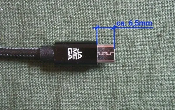 JAMEGA Premium Micro USB Kabel 0,5-3 m 4er Set rot