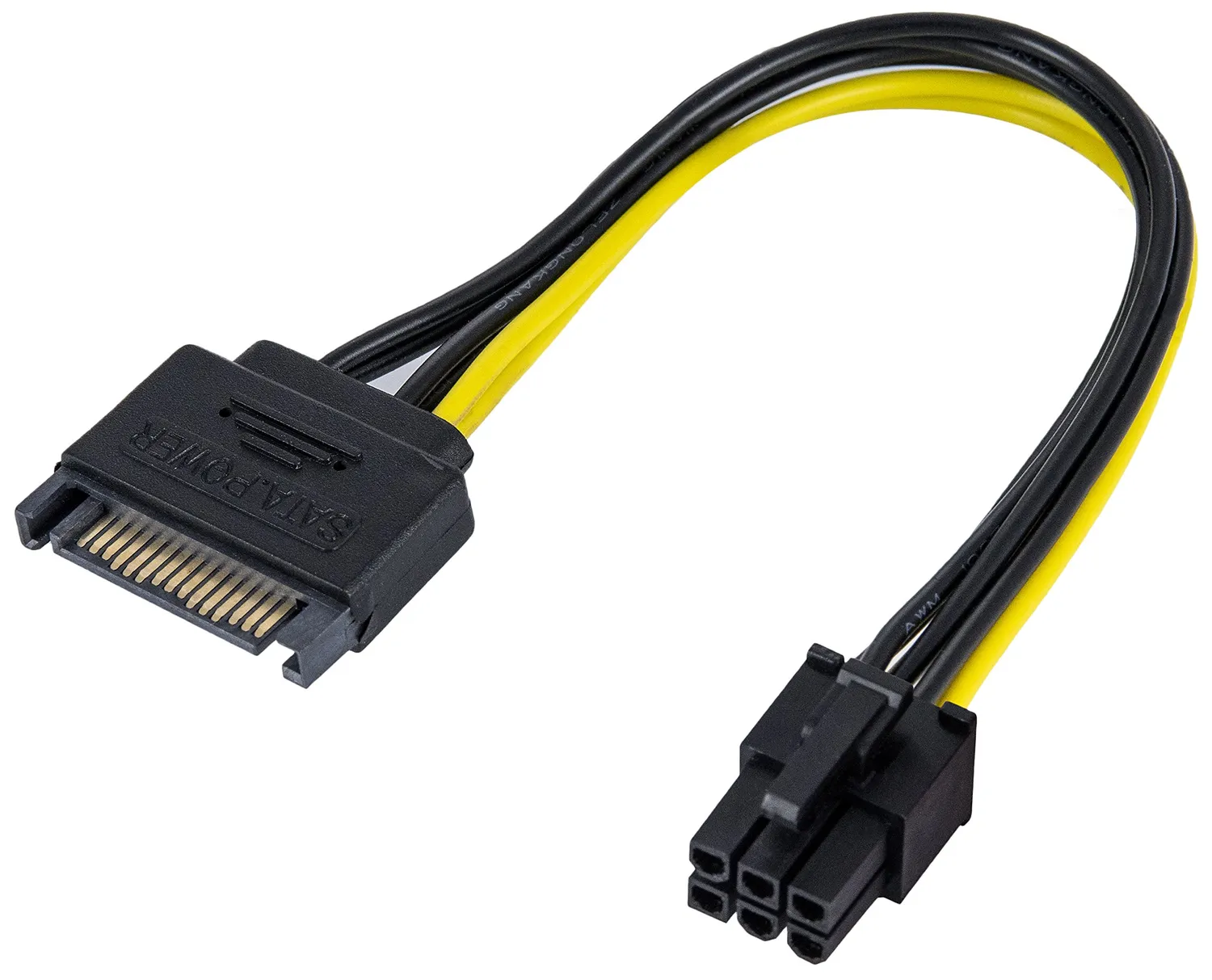 Poppstar SATA auf PCIe Stromkabel 6-polig 20 cm