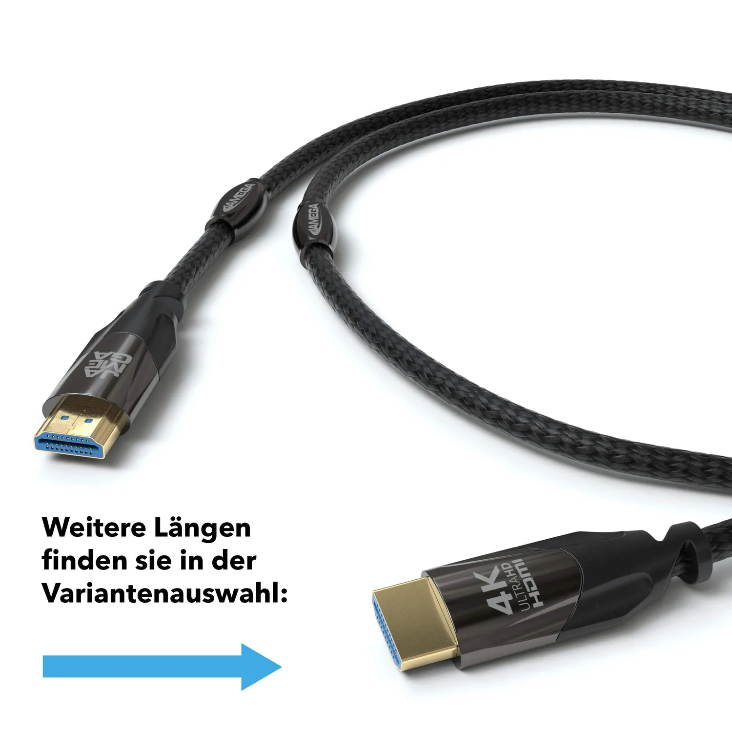 Jamega Black Series HDMI Kabel 2.0 High Speed 0,5 m
