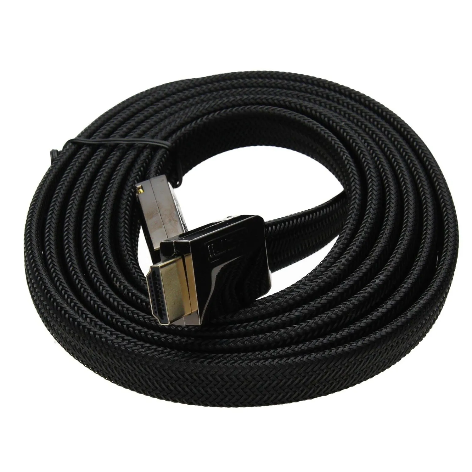 Kenable Pro Flat HDMI 2.0 Kabel 4K 3m schwarz geflochten
