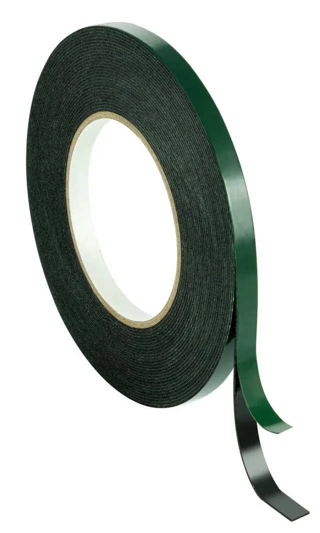 Poppstar Schaumstoff Klebeband 10 m x 9 mm schwarz