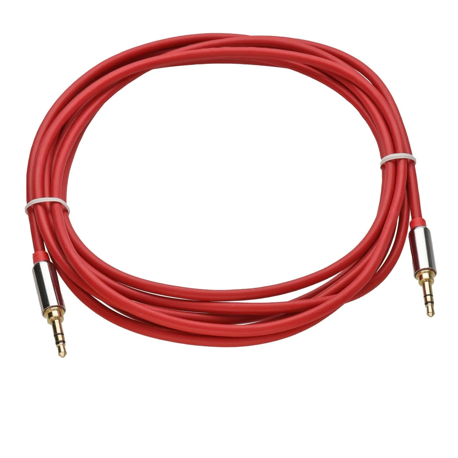 Kenable Pro AUX Kabel 3,5mm Stecker-Stecker 3m rot Kupfer