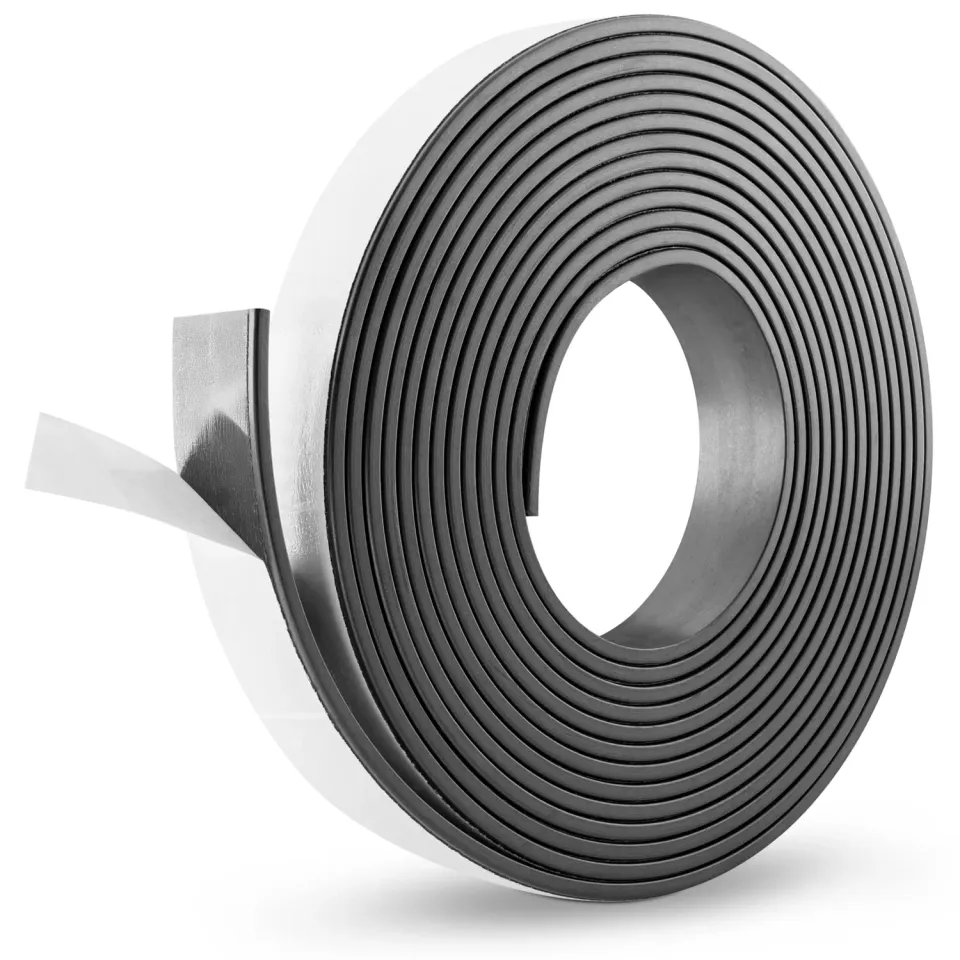 Poppstar Magnetklebeband selbstklebend 3m schwarz 2mm