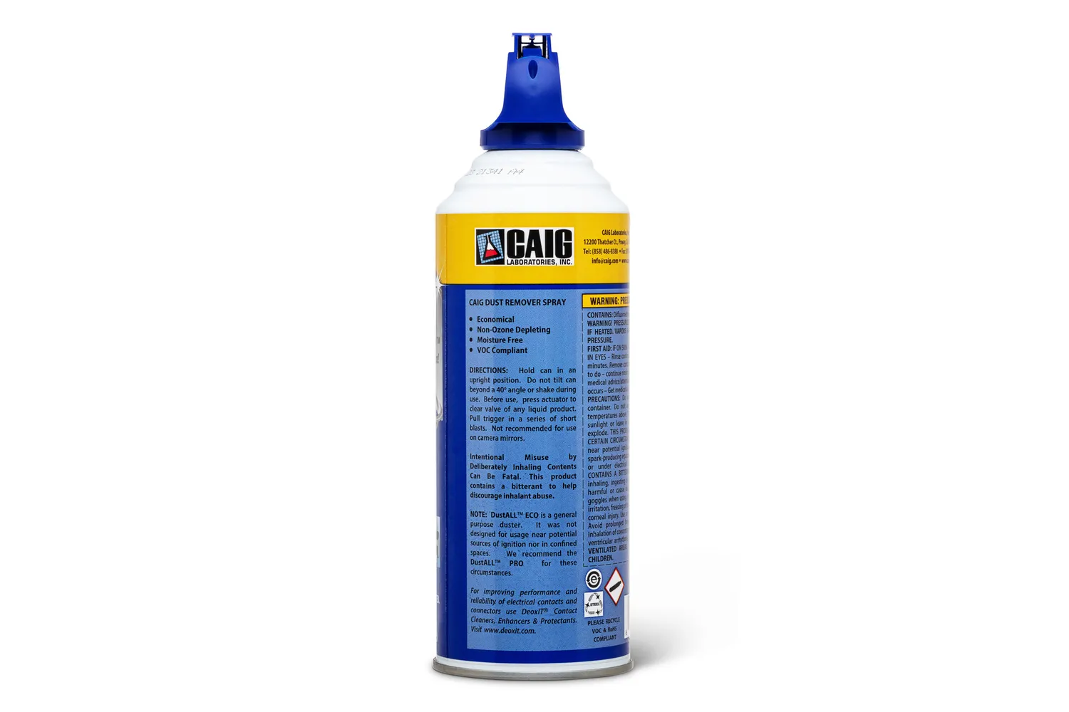 CAIG DustALL CCS-2000 Druckluftspray 422g für Elektronik