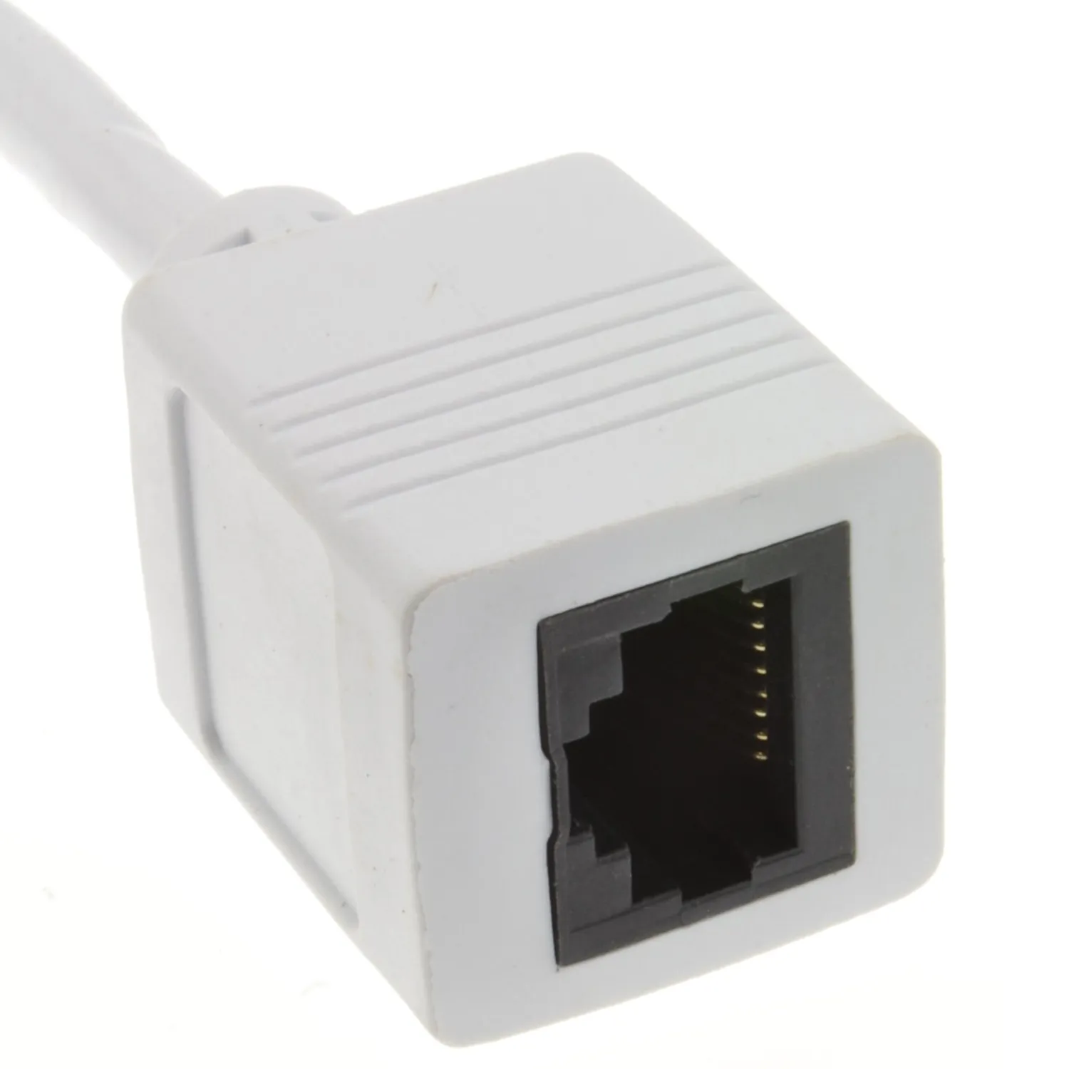 Kenable CAT6 RJ45 Netzwerk-Verlängerungskabel 5m Weiß Kupfer