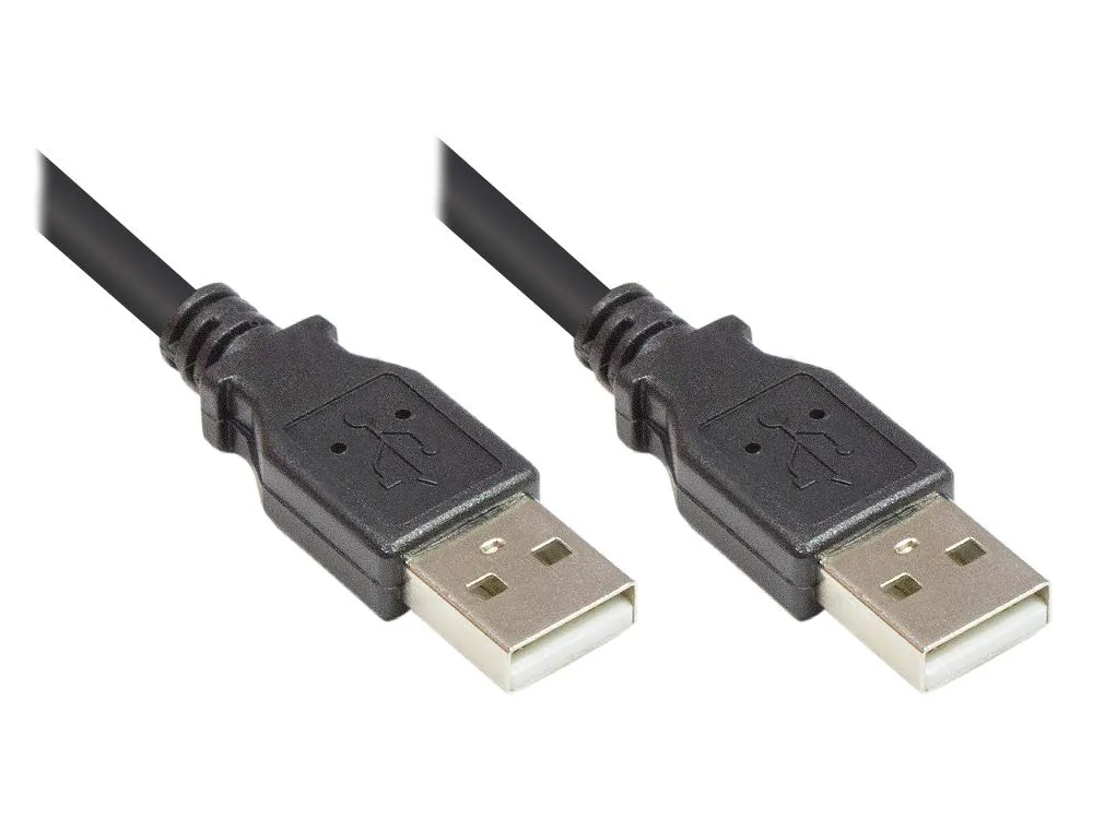 Good Connections USB 2.0 Stecker A an A Kabel 1 m grau 480 Mbit/s