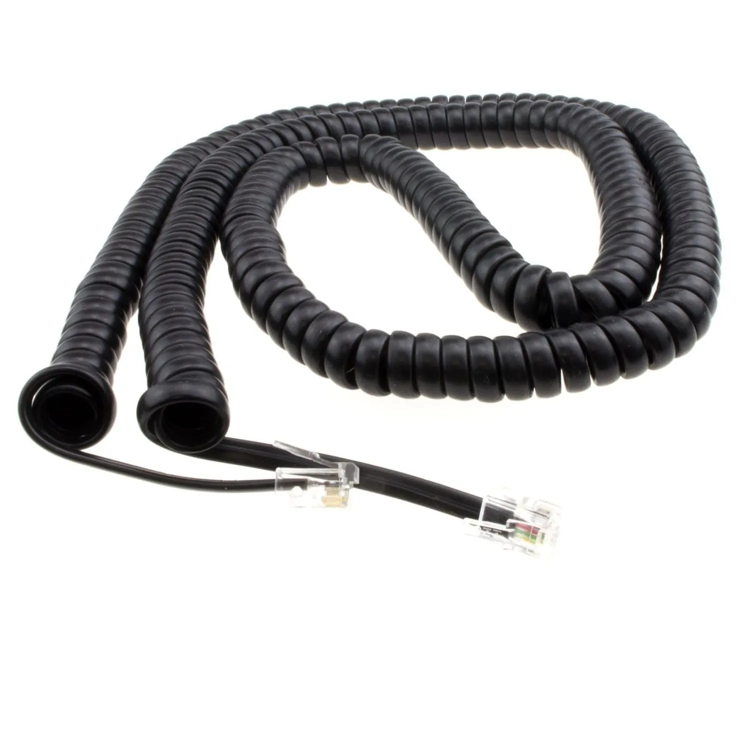 Kenable Hörer Spiralkabel RJ10 6m schwarz