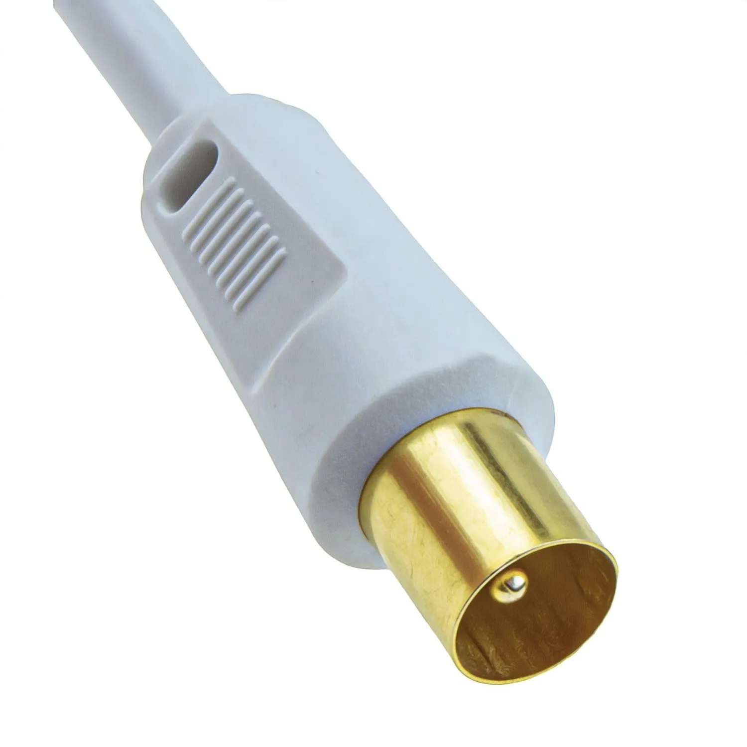 Kenable F auf RF Koaxialkabel 10m weiß 75 Ohm