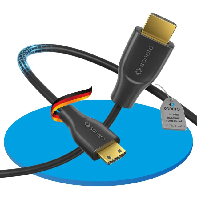 Sonero X-PHC020-020 Mini HDMI Kabel 2m schwarz 4K
