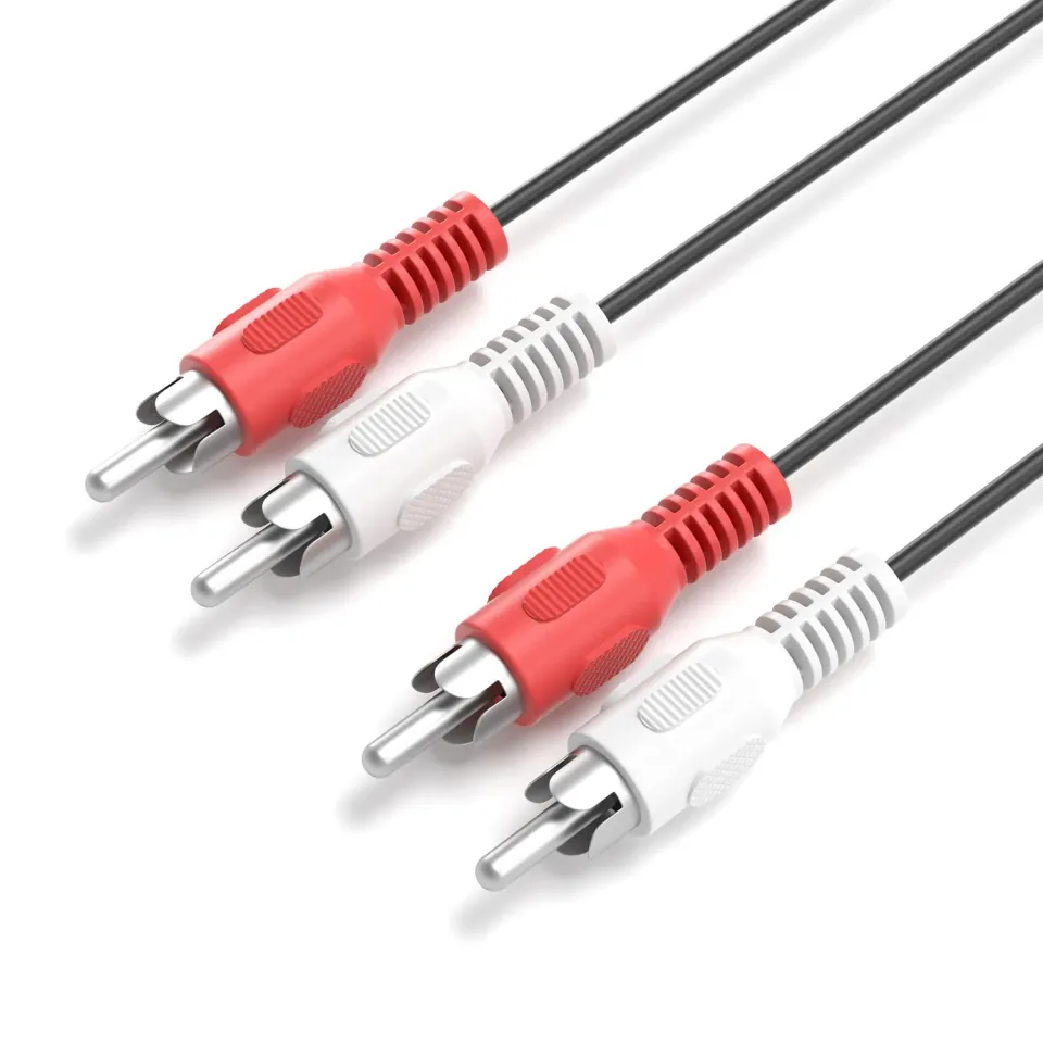 JAMEGA Cinch Audiokabel 0,5 m Stereo 2x Cinch