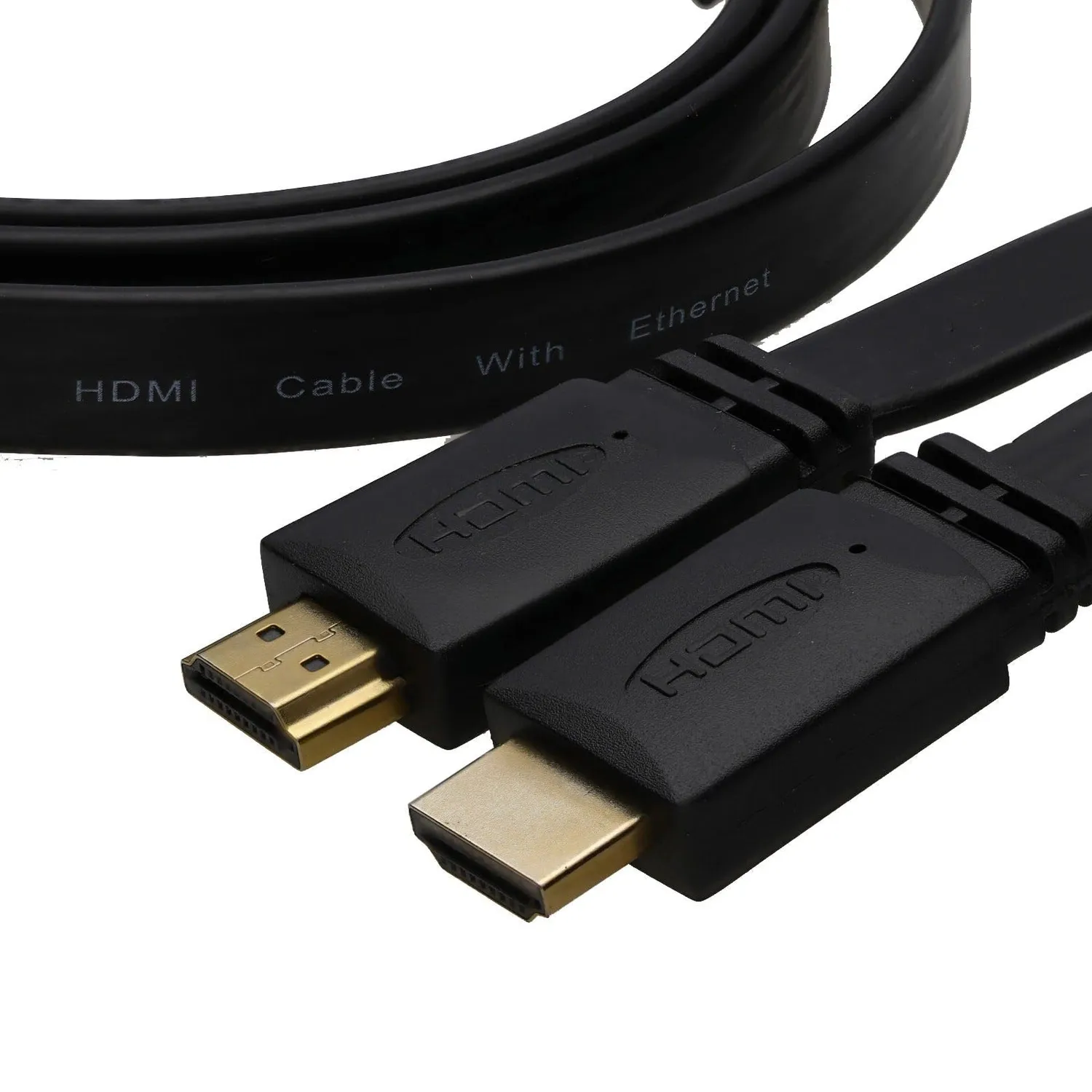 Kenable Flach HDMI Kabel 4K 2m schwarz 60Hz