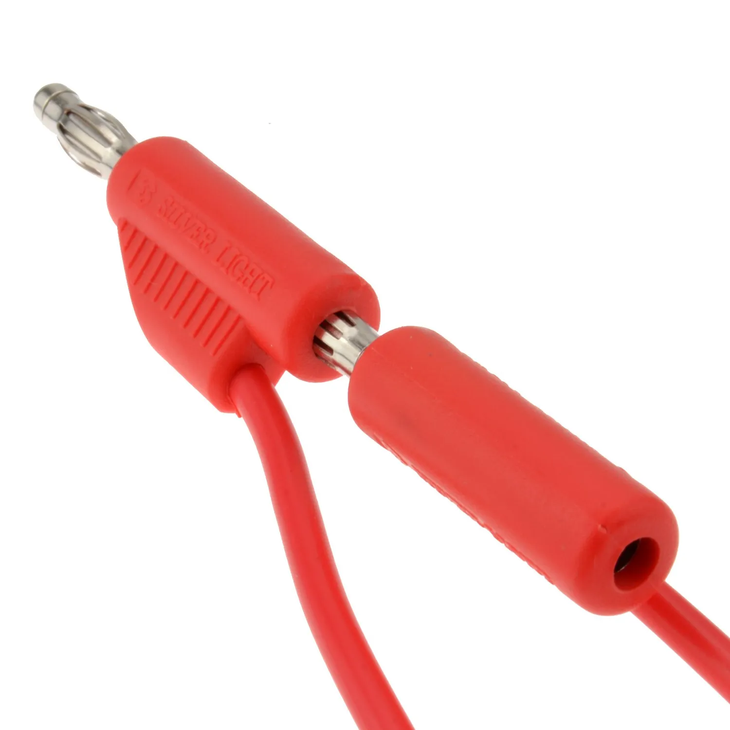 Kenable Bananenstecker Messkabel rot 1 m stapelbar