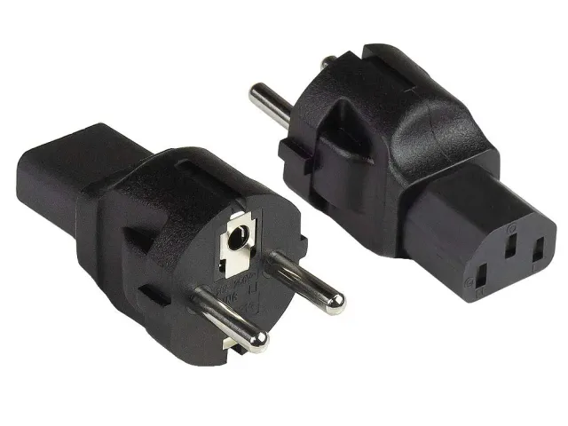 Good Connections PA-0030S Stromadapter schwarz CEE 7/7-C13