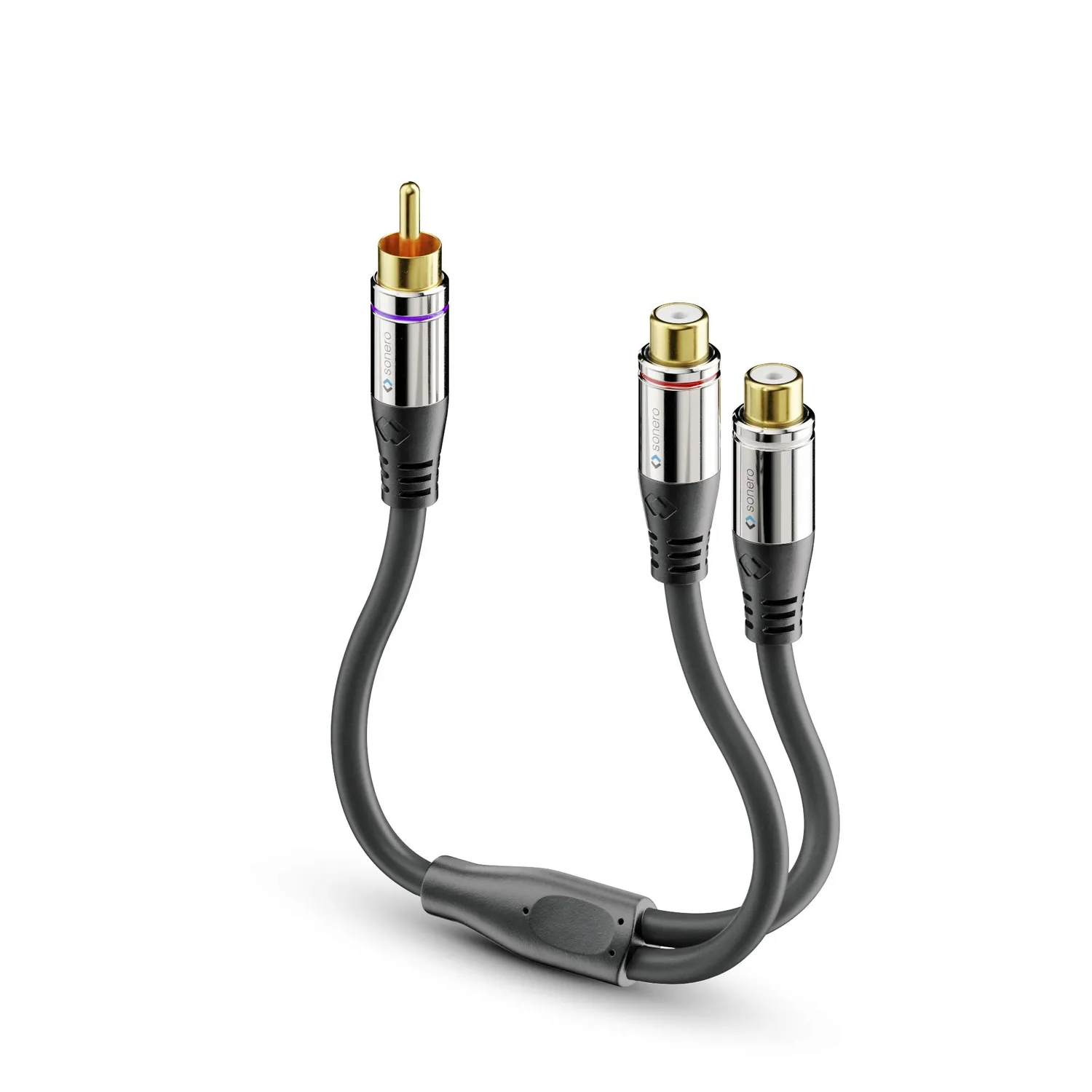 Sonero S-ACA010 Subwoofer Adapter 0,2 m schwarz Cinch Y