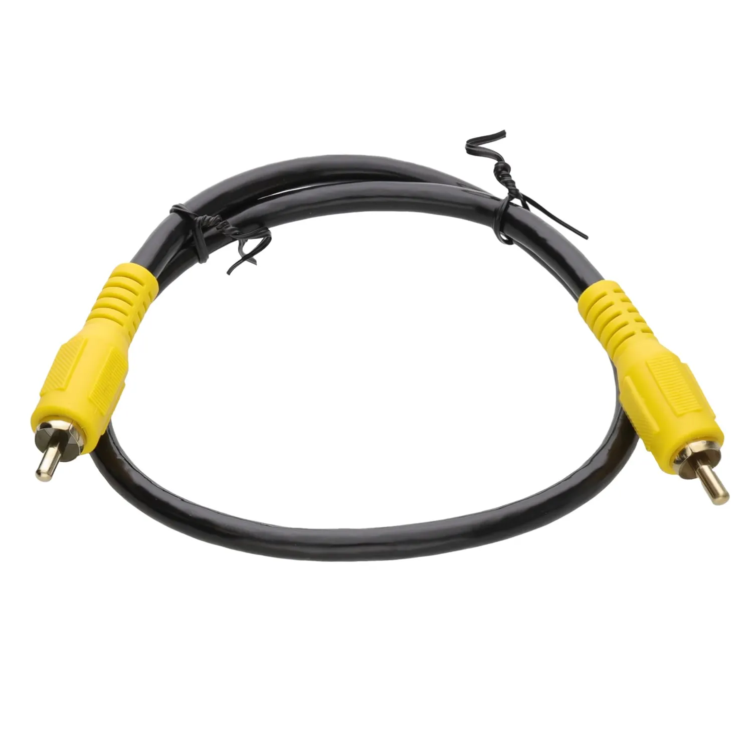 Kenable Cinch Koaxial Audiokabel RG59 1m Schwarz 75 Ohm