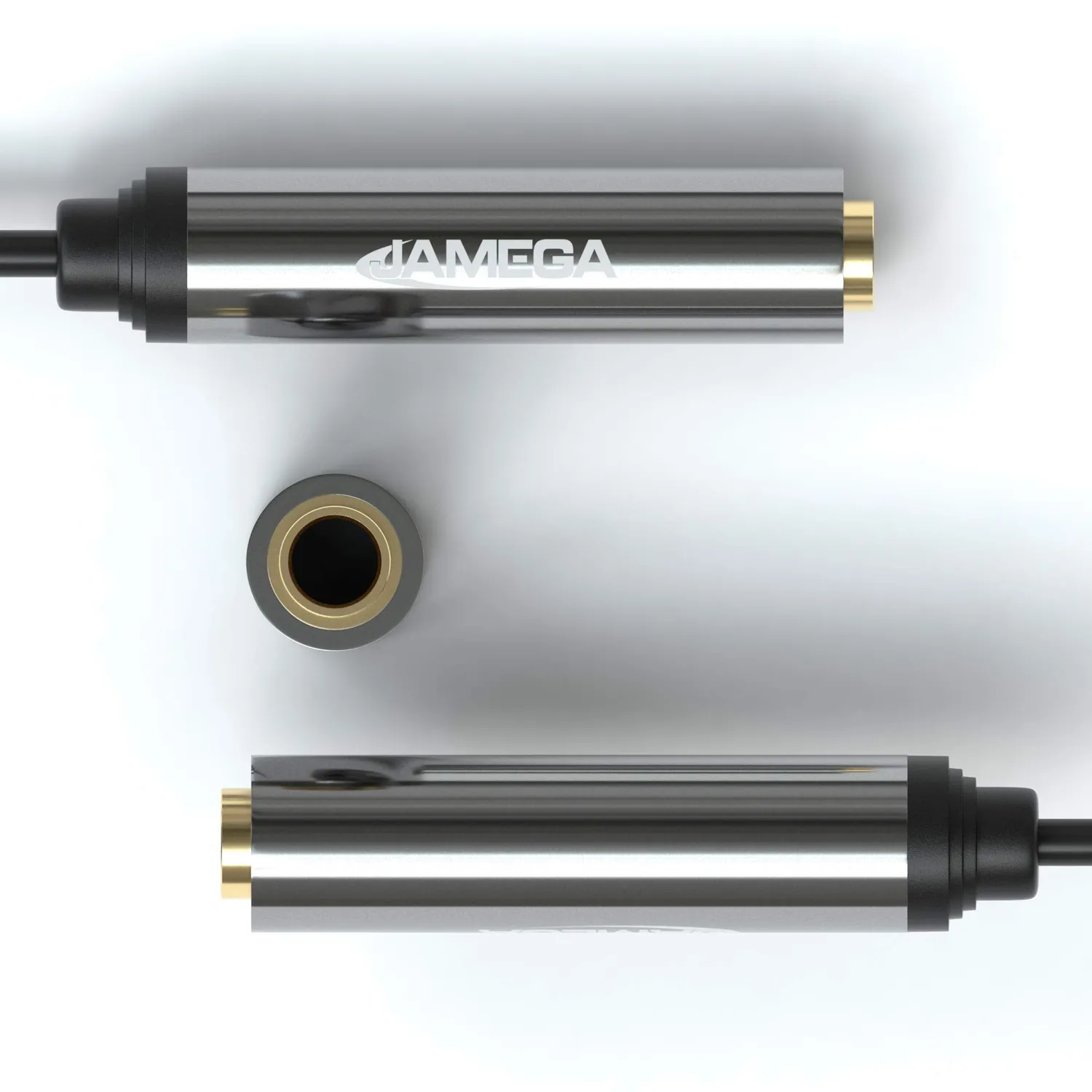 Jamega Stereo Klinken Adapter 0,1 m 3,5 mm auf 6,3 mm