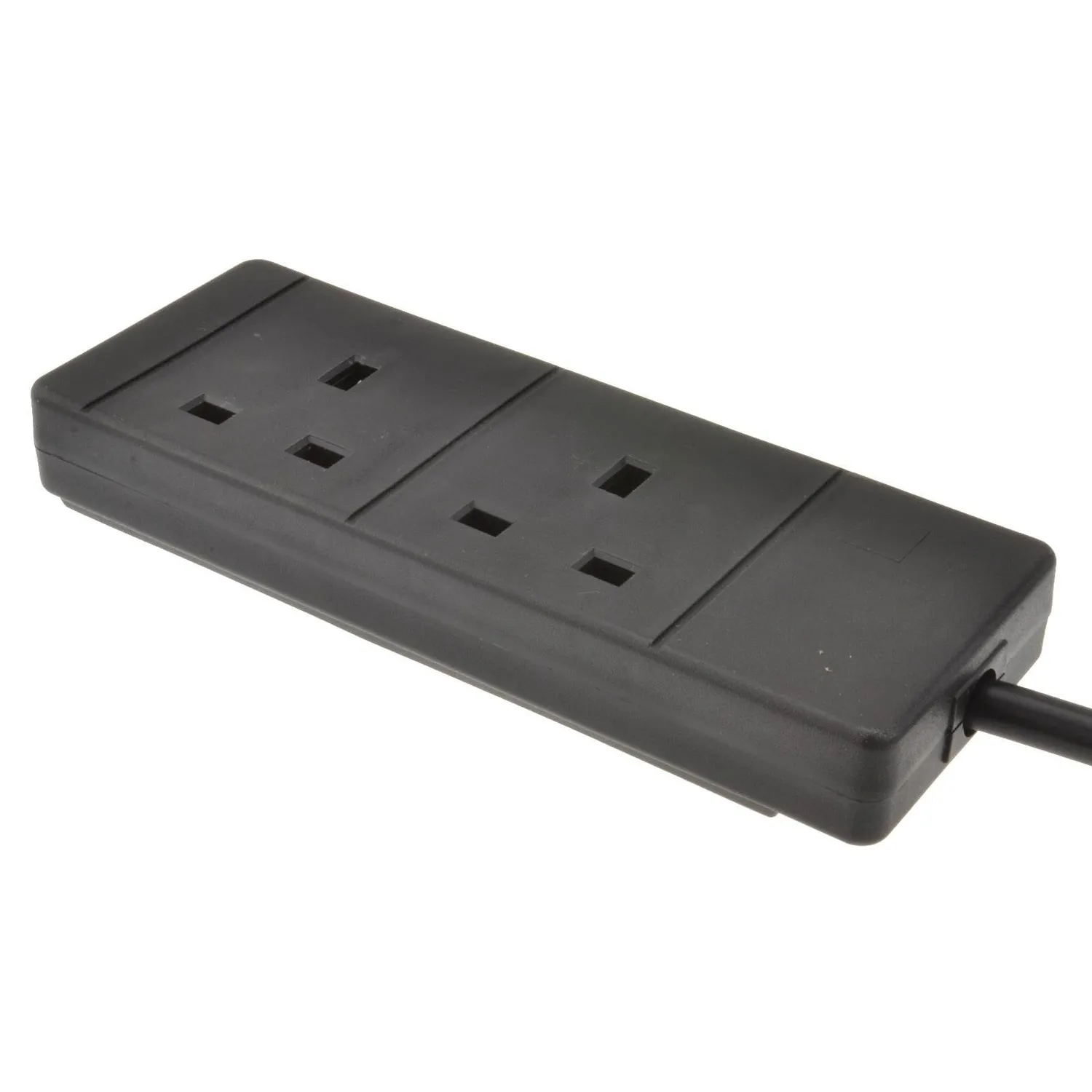 Kenable UK Stromverlängerung 2-fach 13A 2m schwarz