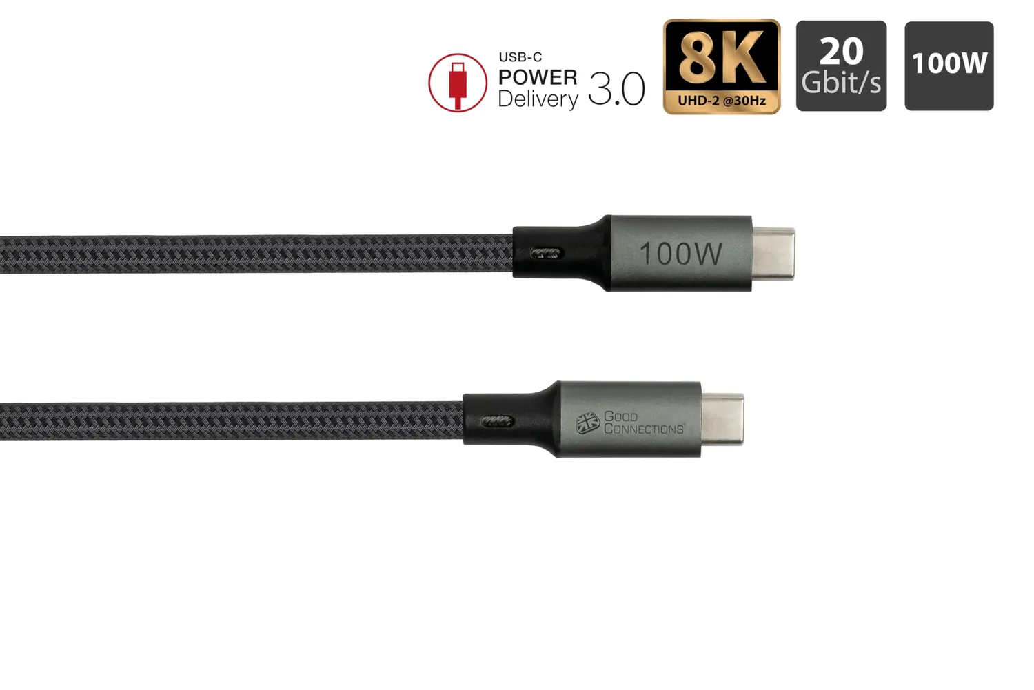 Good Connections USB 4.0 Gen 2x2 Kabel 1 m 20 Gbit/s 100 W