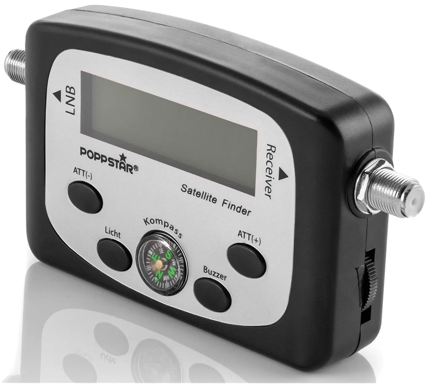 Poppstar Digital Satfinder Messgerät digital inkl. Kabel