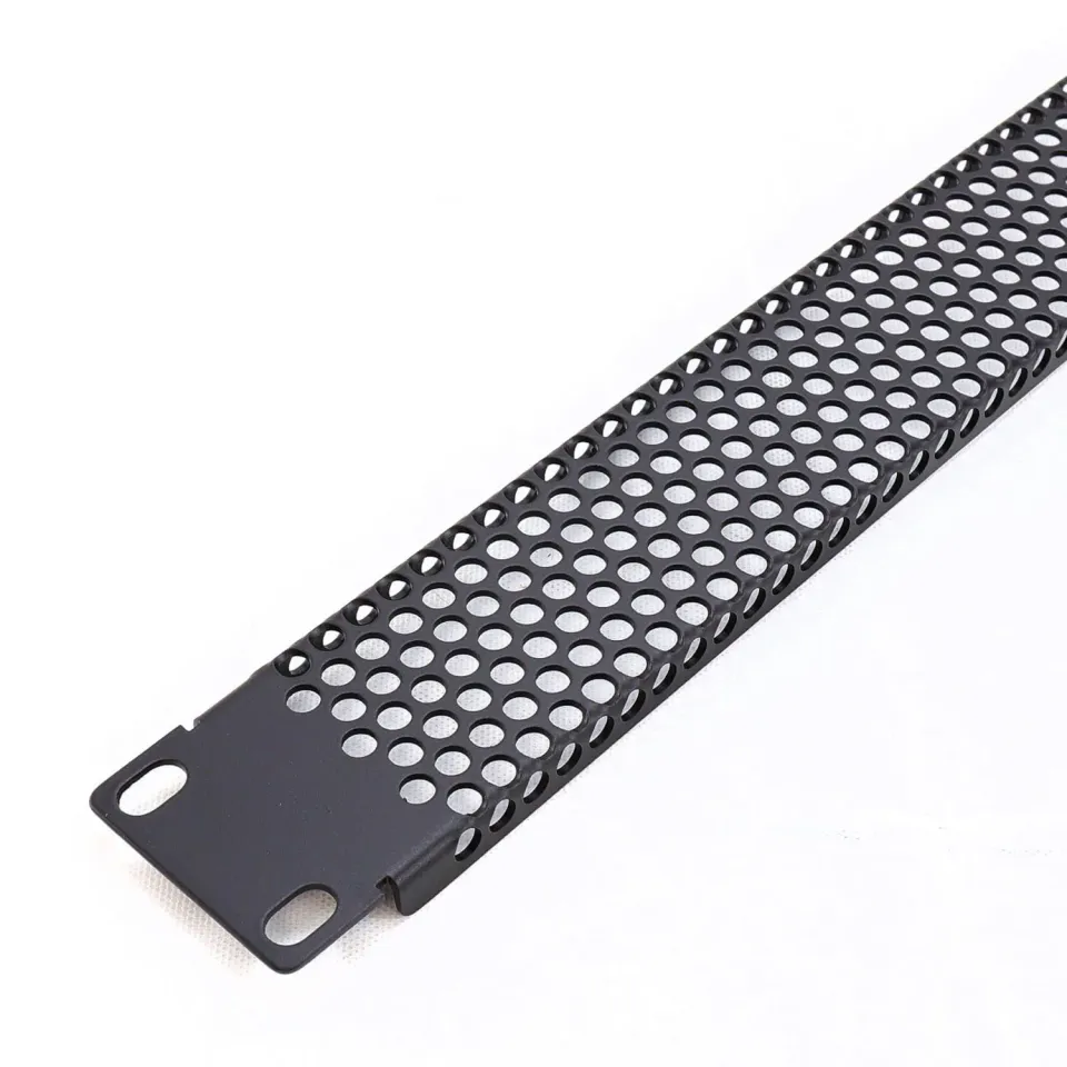 Kenable 19 Zoll Rack Blende 1U Mesh schwarz
