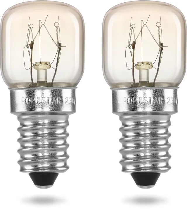 Poppstar T22 Backofenlampe E14 15W 2 Stück warmweiß
