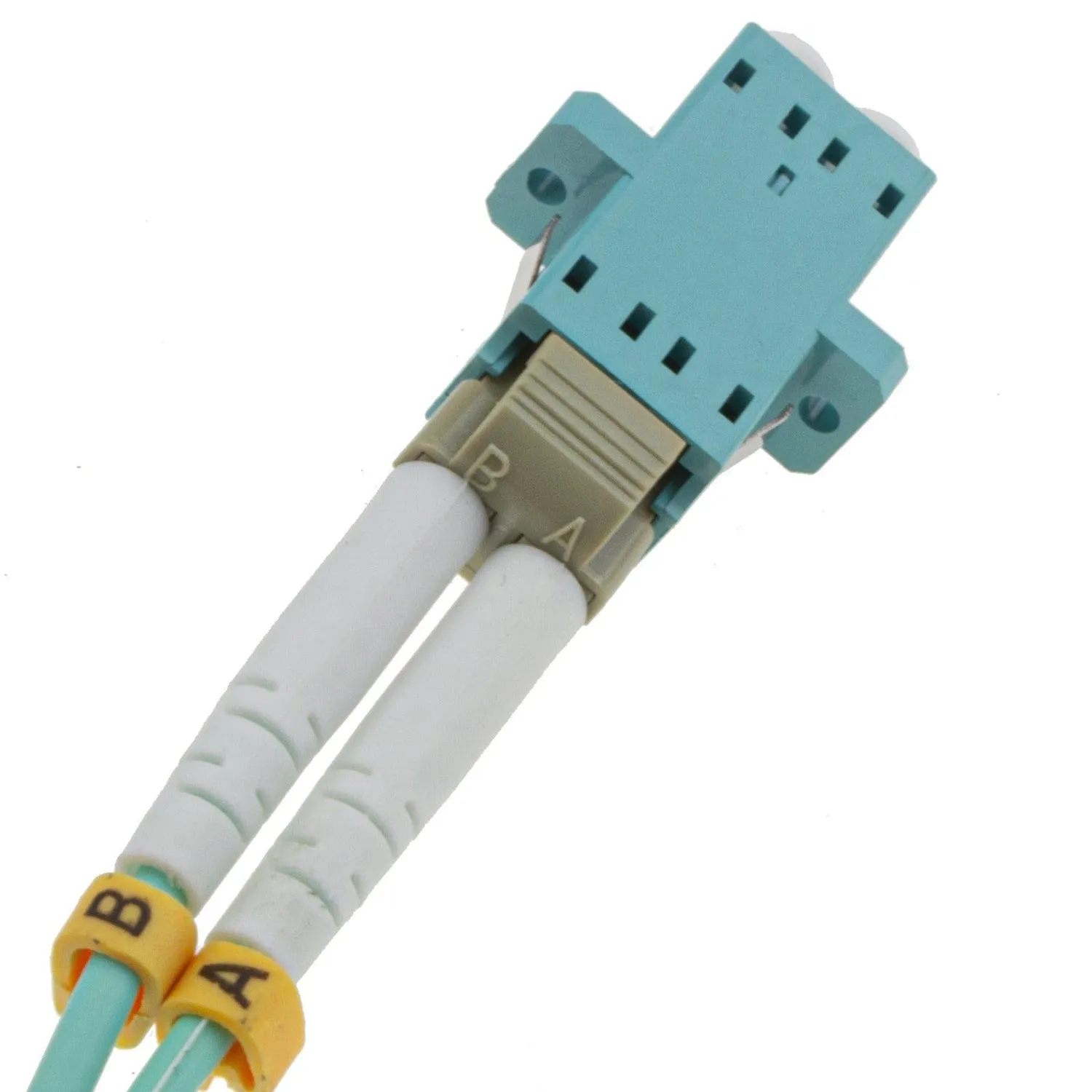 Kenable OM4 LC-LC LWL-Kuppler Duplex 5 Stück Aqua