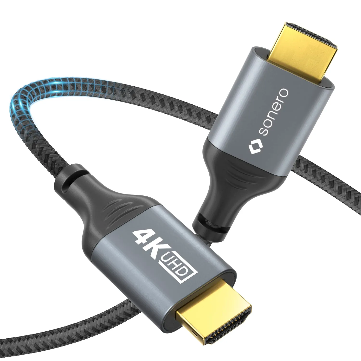 Sonero SPC-HD100-030 HDMI-Kabel 3m grau 4K 60Hz