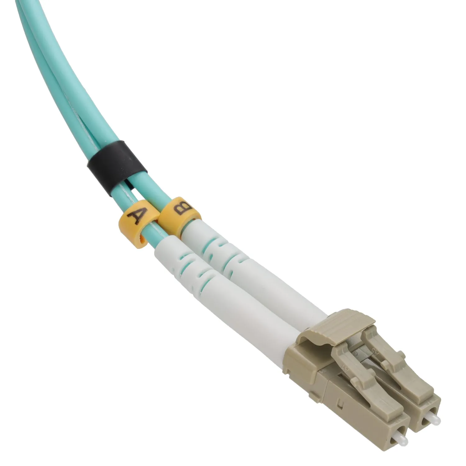 Kenable OM3 LC-LC Glasfaserkabel 2m Aqua LSZH