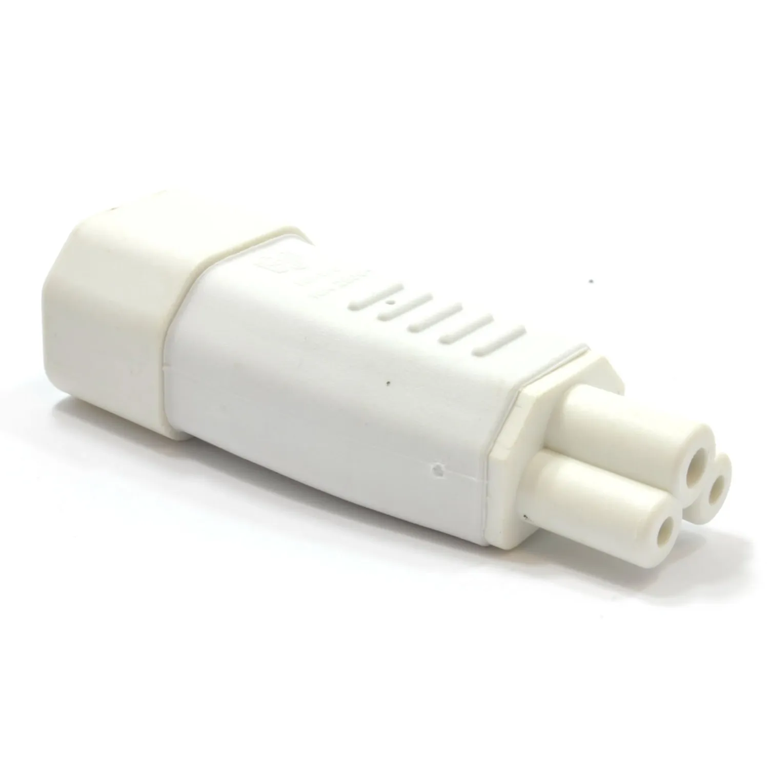 Kenable IEC Adapter C14 auf C5 Kleeblatt weiß