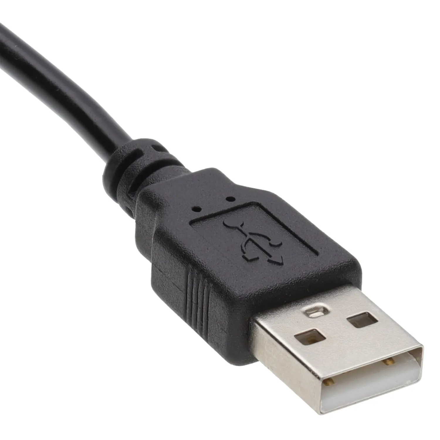 Kenable USB auf DC 5,5x2,1mm Stromkabel 0,5m Schwarz 5V 2A
