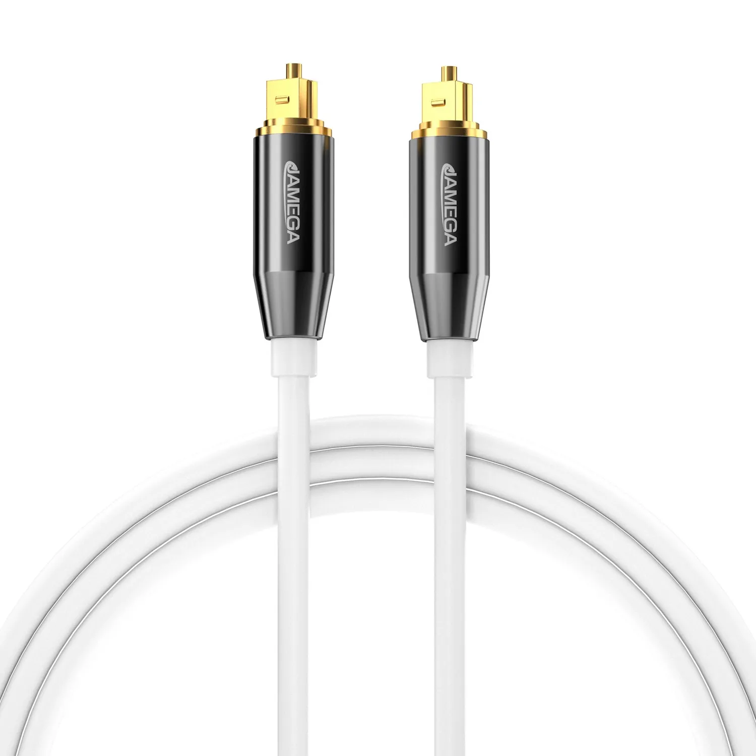JAMEGA Toslink Optisches Kabel 3m weiß störfrei