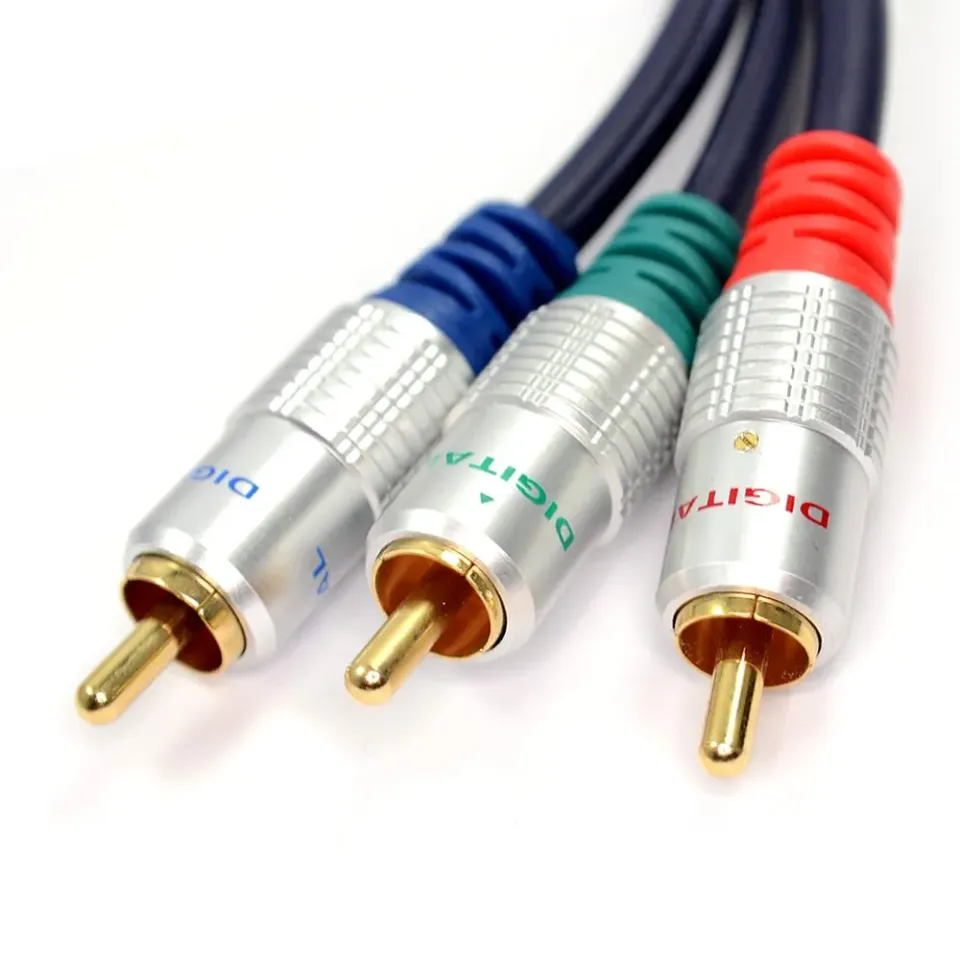 Kenable Component Video Kabel 3 RCA Cinch 1m OFC