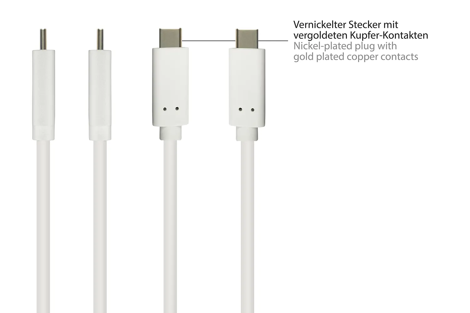 Good Connections USB 3.2 Gen2 Kabel A-C 0,5 m weiß
