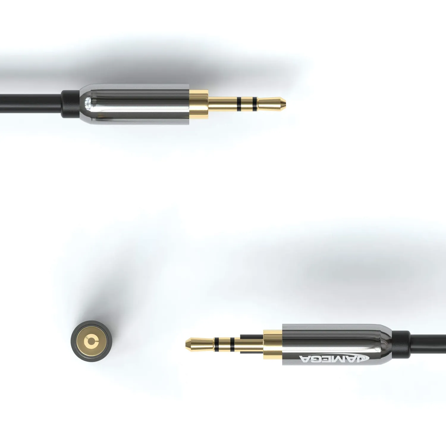 Jamega Cinch auf Klinke Kabel 3,5mm 1m Stereo doppelt geschirmt