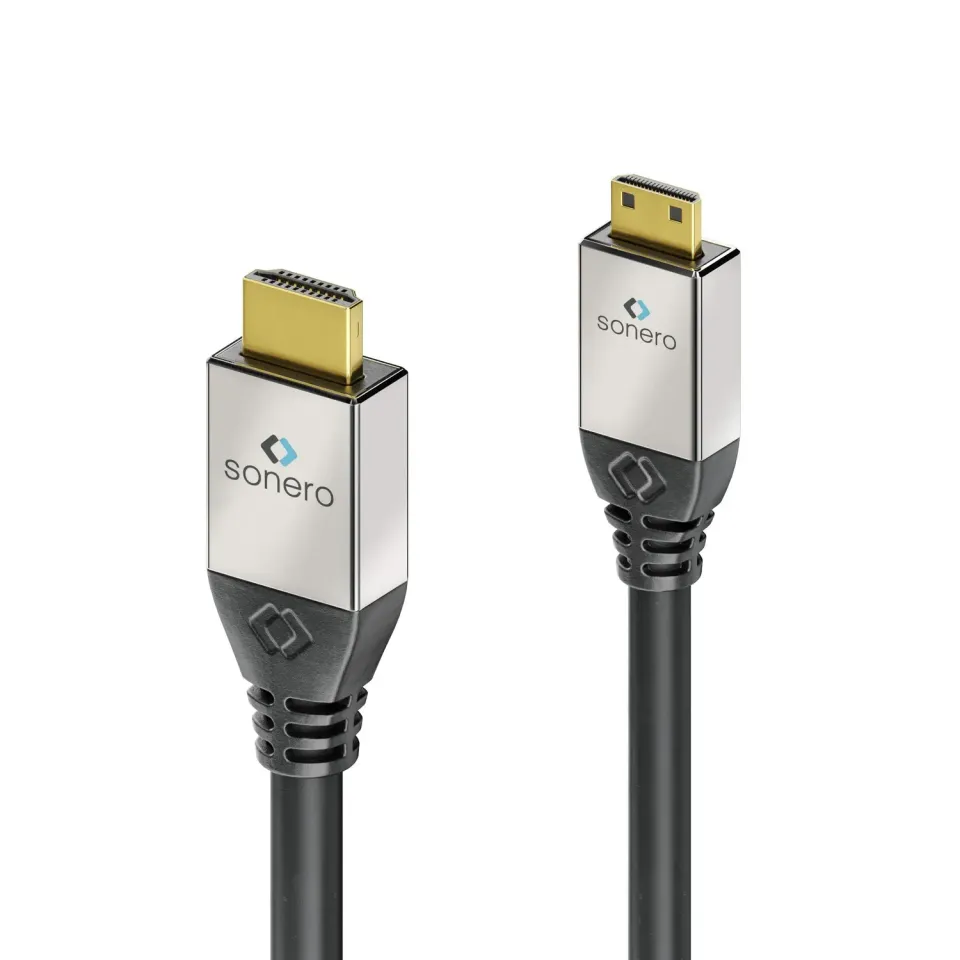 Sonero Premium S-HC200-010 Mini-HDMI-Kabel 1m schwarz 4K