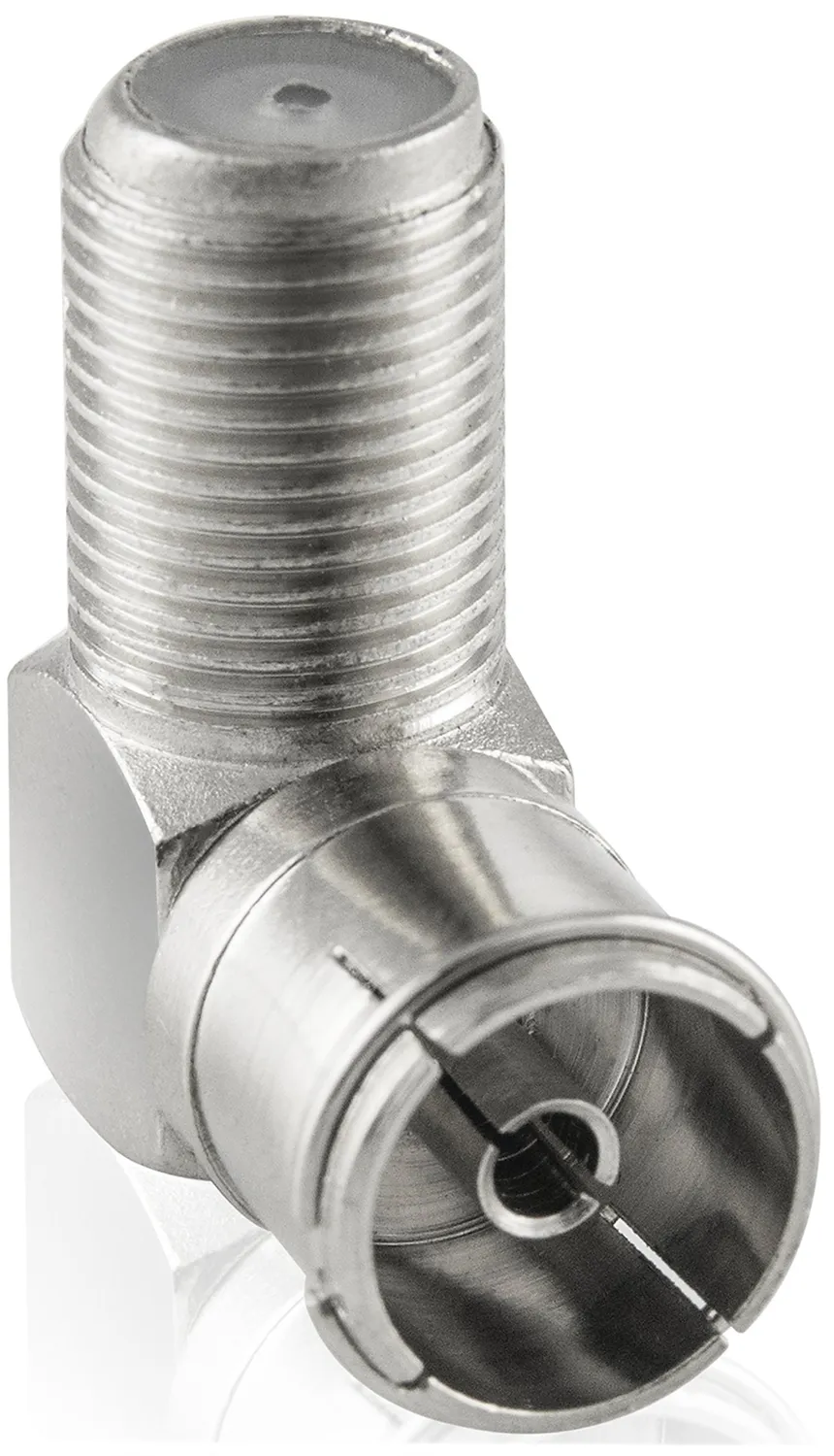 Poppstar SAT Winkeladapter 90° 8x F-Buchse
