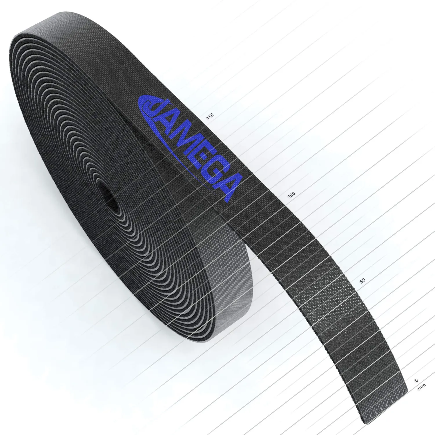 Jamega Klett Kabelbinder Rolle 5m Schwarz 15mm