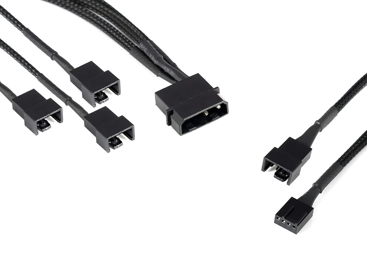 Poppstar Lüfter Kabel Set Y-Kabel + PWM Verlängerung 12V