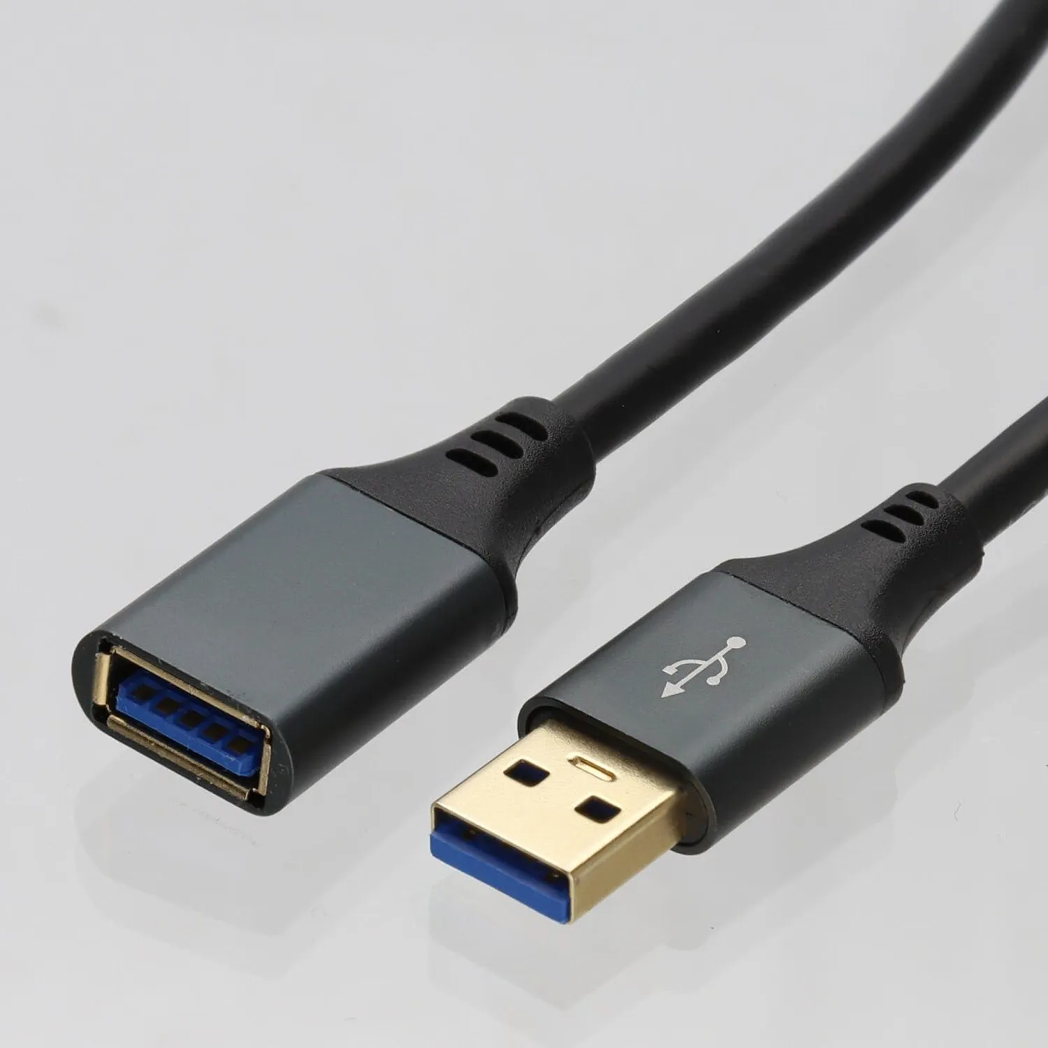 Kenable USB 3.0 Verlängerungskabel A 0,5m Metall schwarz