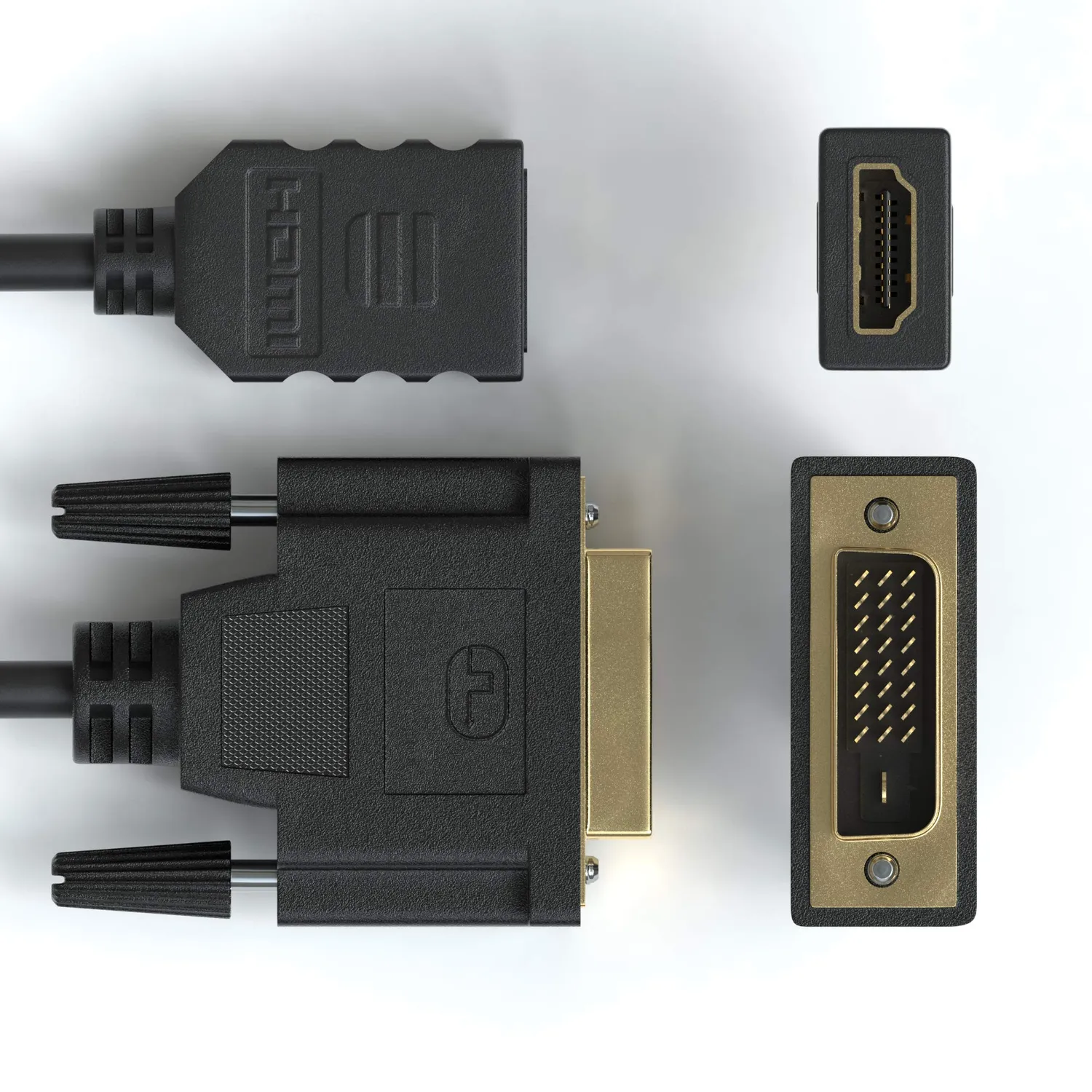 JAMEGA DVI auf HDMI Adapter DVI-D 24+1 Full HD